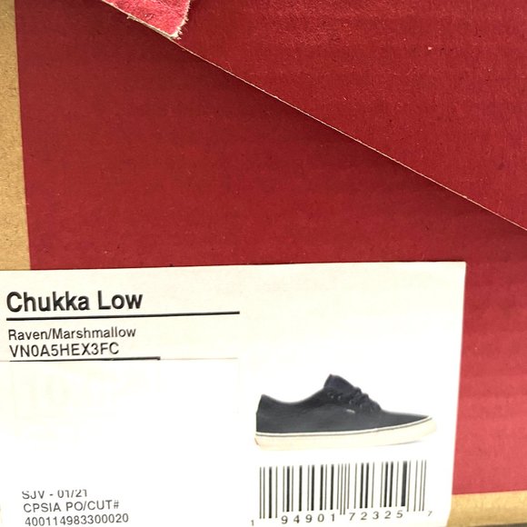 💖MEGA SALE💖VANS Chukka  SB Raven Canvas Black   Skate  Women  VN0A5HEX3FC - Picture 10 of 16